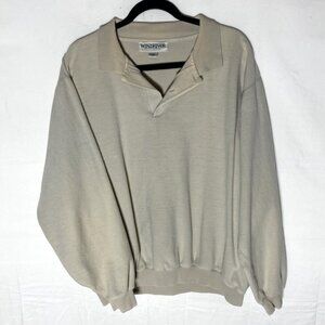 SOLD-Vintage Wind River Outfitting Co. Cotton Pullover Sweatshirt With Collar L